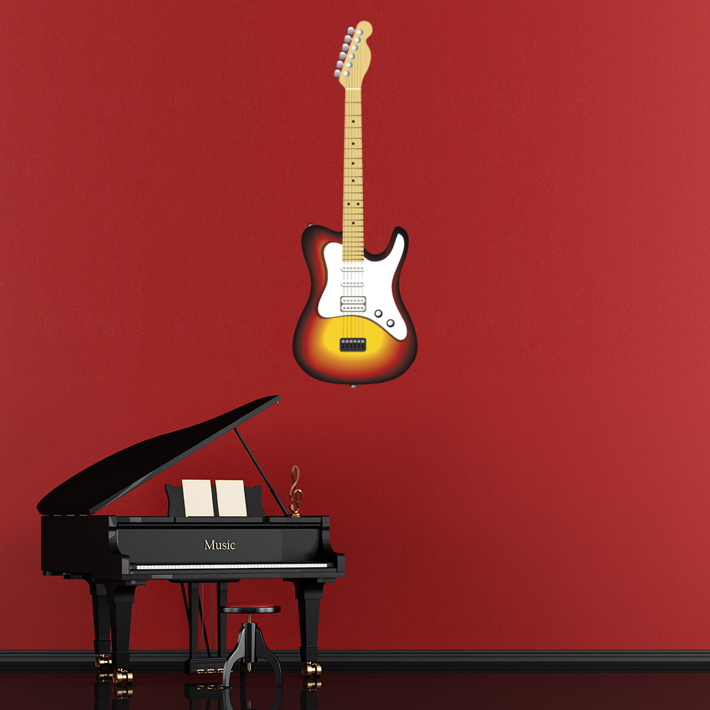 Electric Guitar Telecaster Style Wall Sticker | Icon Wall Stickers